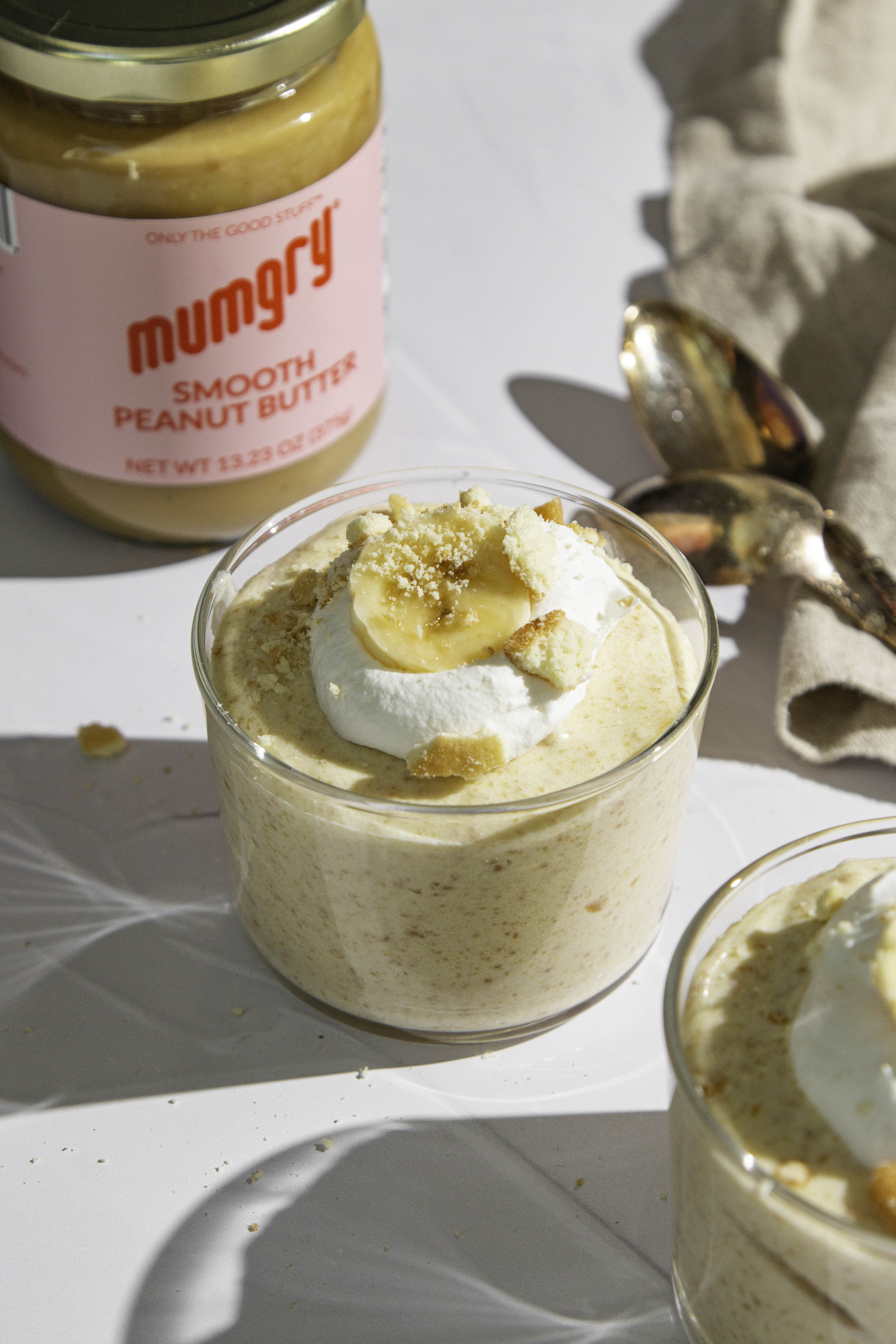 Mini Peanut Butter Banana Puddings MUMGRY